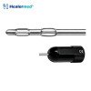 Double basket Becker liposuction cannula with two open cage sections, German stainless steel