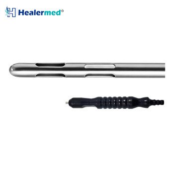 Double Mercedes Six Port Liposuction Cannula – Black Power Handle