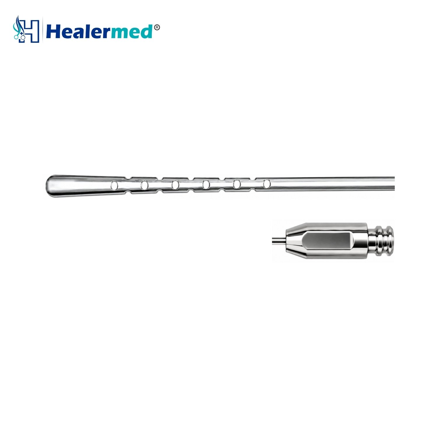 Stainless steel Luer lock facelift infiltration cannula, German stainless steel