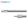 Field flap liposuction cannula with elevated leading edge for jawline and submental contouring, German stainless steel