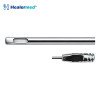 Field flap liposuction cannula with elevated leading edge for jawline and submental contouring, German stainless steel
