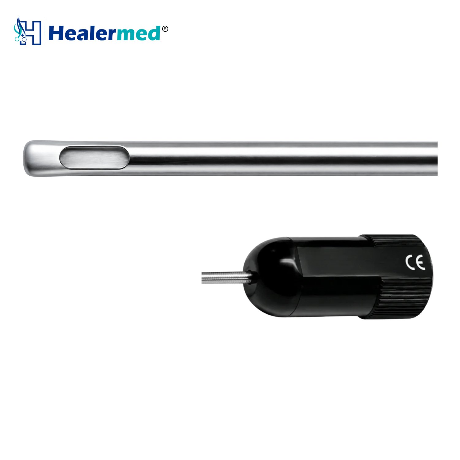 Field flap liposuction cannula with elevated leading edge for jawline and submental contouring, German stainless steel