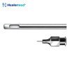 Field flap liposuction cannula with elevated leading edge for jawline and submental contouring, German stainless steel