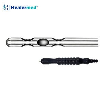 Five Port Crescent Hole Liposuction Cannula – Black Power Handle