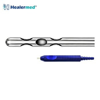 Five Port Crescent Hole Liposuction Cannula – Fixed Power Handle