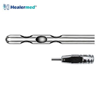 Five Port Crescent Liposuction Cannula – Stainless Steel Luer Lock