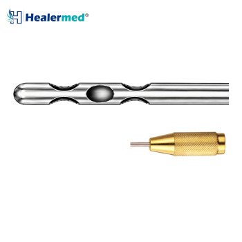 Five Port Crescent Hole Liposuction Cannula – Threaded Fitting