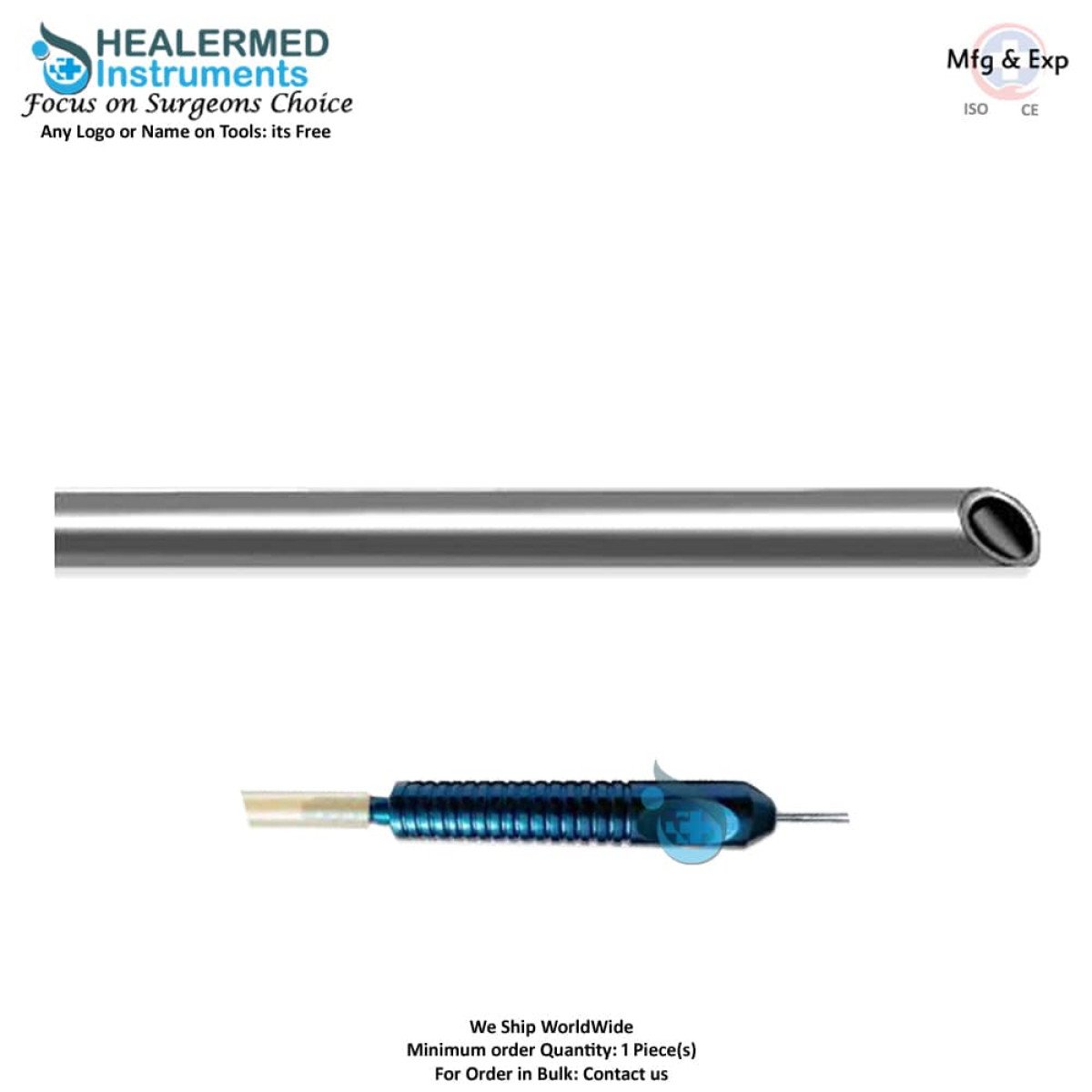 Blunt Extractor Injector Tip Cannula Micro Injectors Fixed Handle