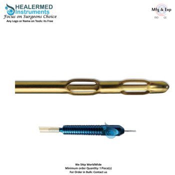 Double Basket Liposuction Cannula Fixed Handle