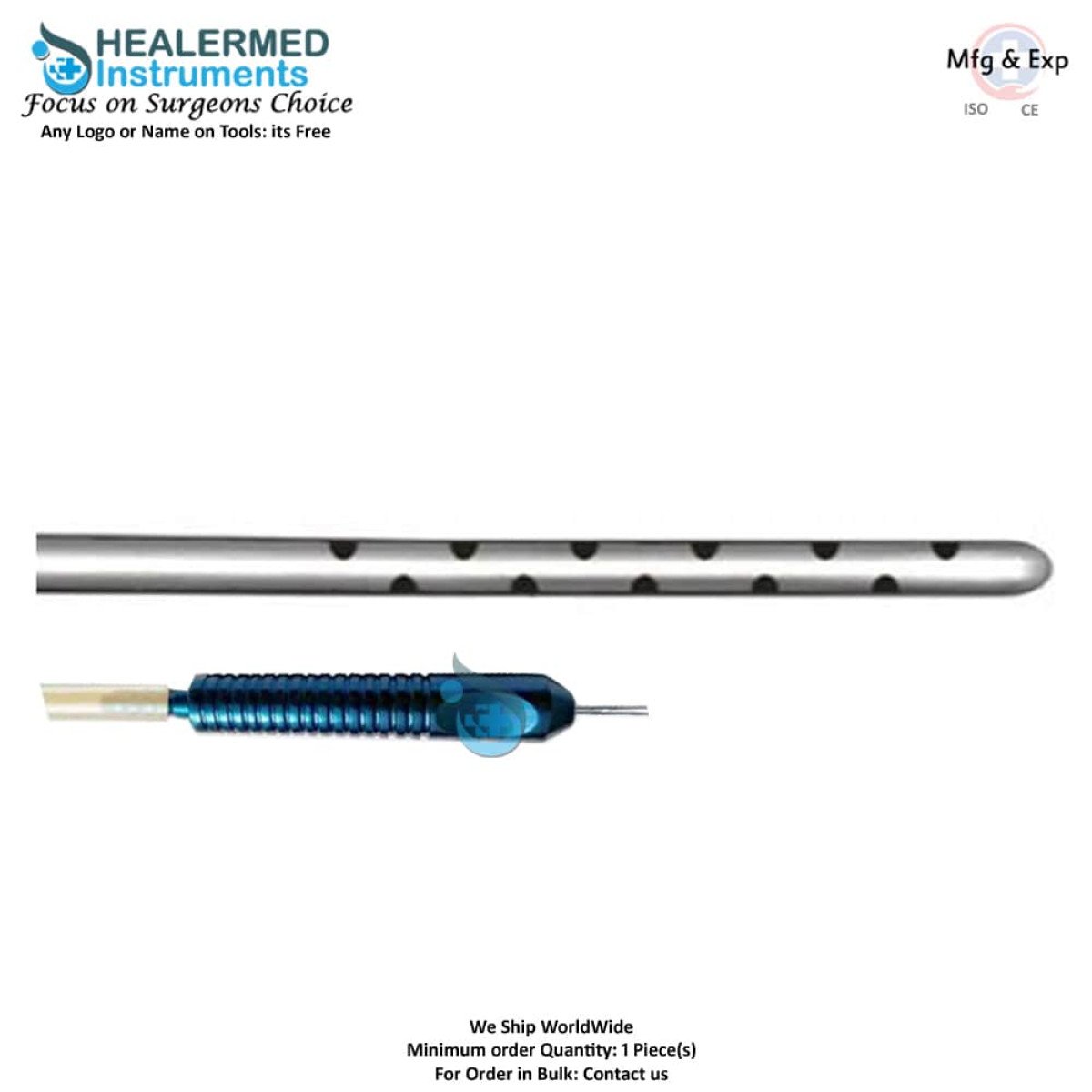 Infiltration cannula Fixed Handle