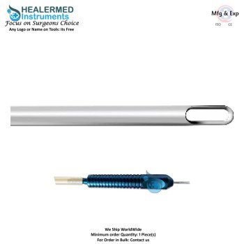 Single open square hole Liposuction cannula  Fixed Handle