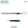 Three holes Two parallel one upper hole with spatula tip cannula Fixed Handle