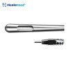 Flap dissector liposuction cannula with broad flattened blunt dissecting head, German stainless steel