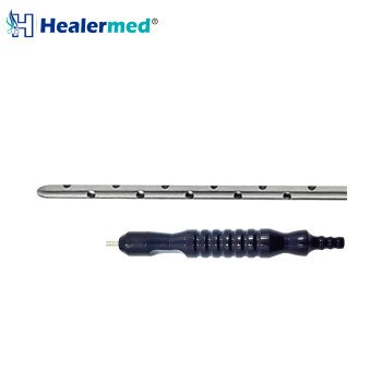 Tumescent Infiltration Liposuction Cannula with Fixed Power Handle Black