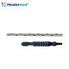 Premium black anodized fixed power handle tumescent infiltration cannula for liposuction surgery.