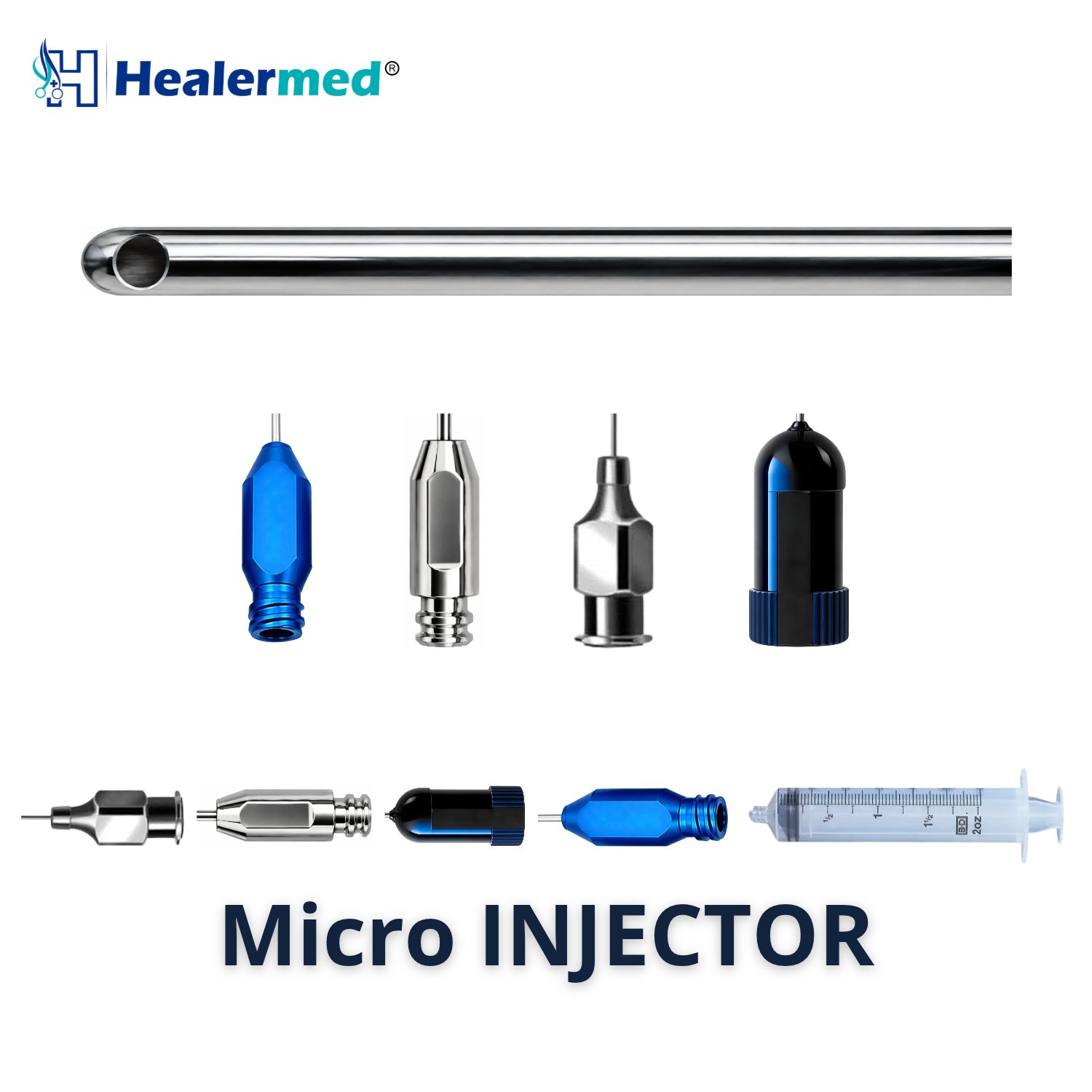 Little round hole injector cannula, German stainless steel
