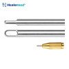 Long Hole Fat Aspiration Tip liposuction cannula with Threaded Fitting hub, German stainless steel