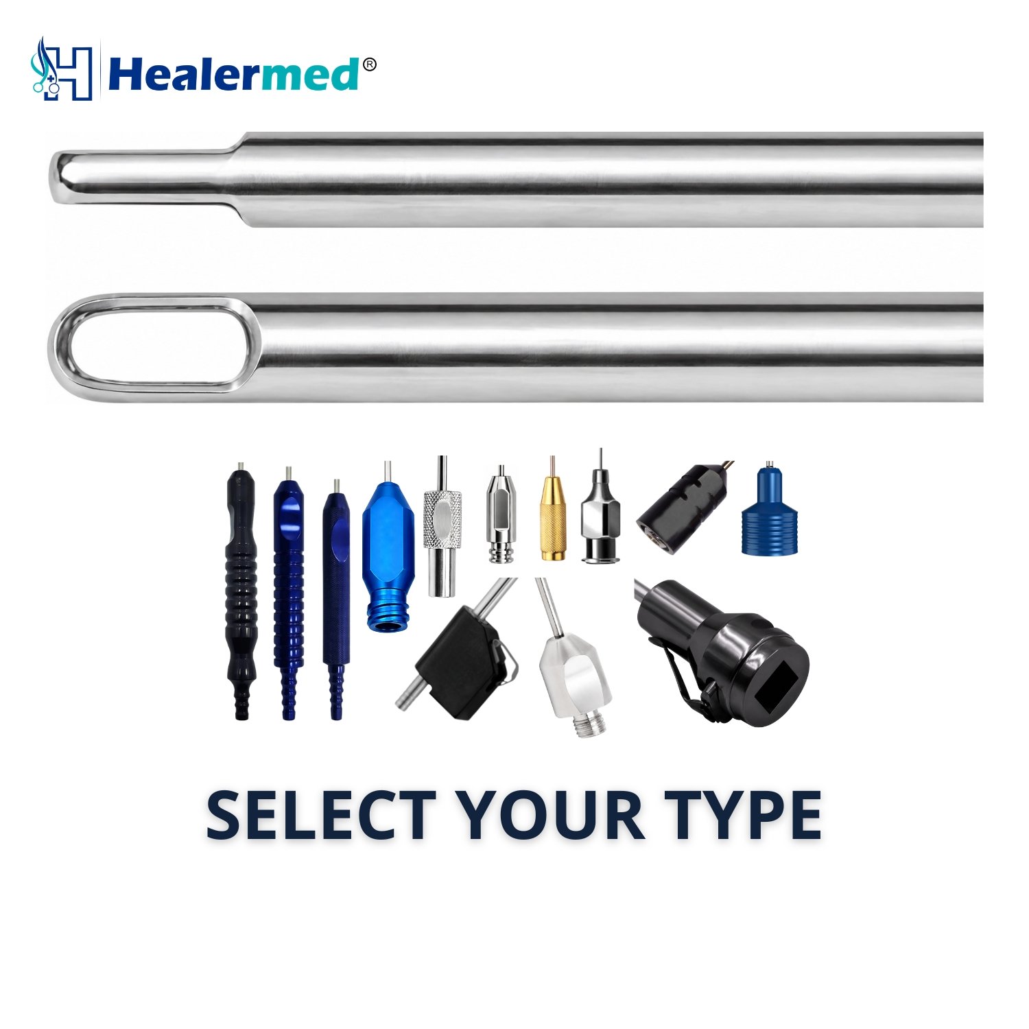 Long hole fat aspiration tip liposuction cannula with long aperture at the tip, German stainless steel