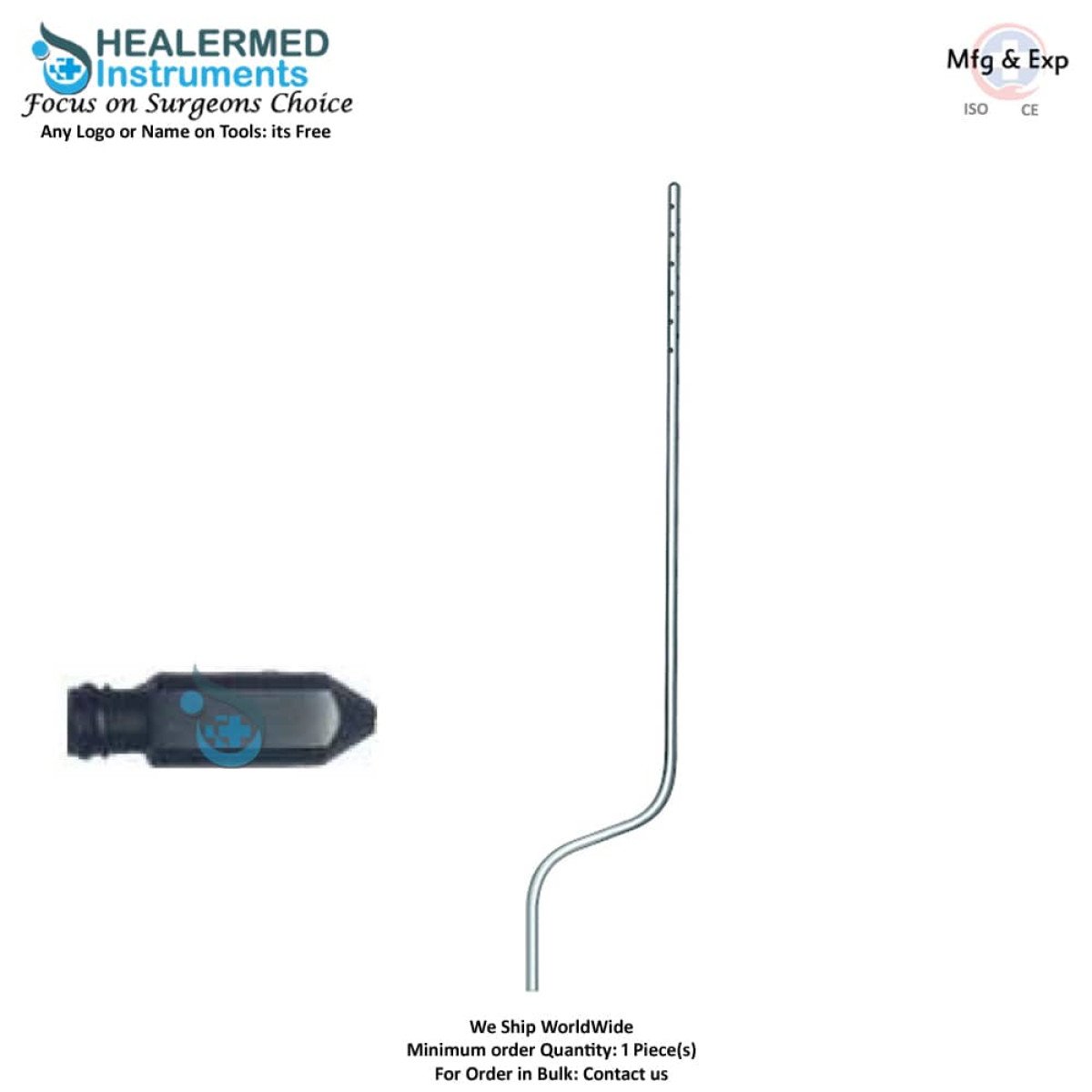 Tumescent Bayonet Infiltration Cannula Luer lock cannula