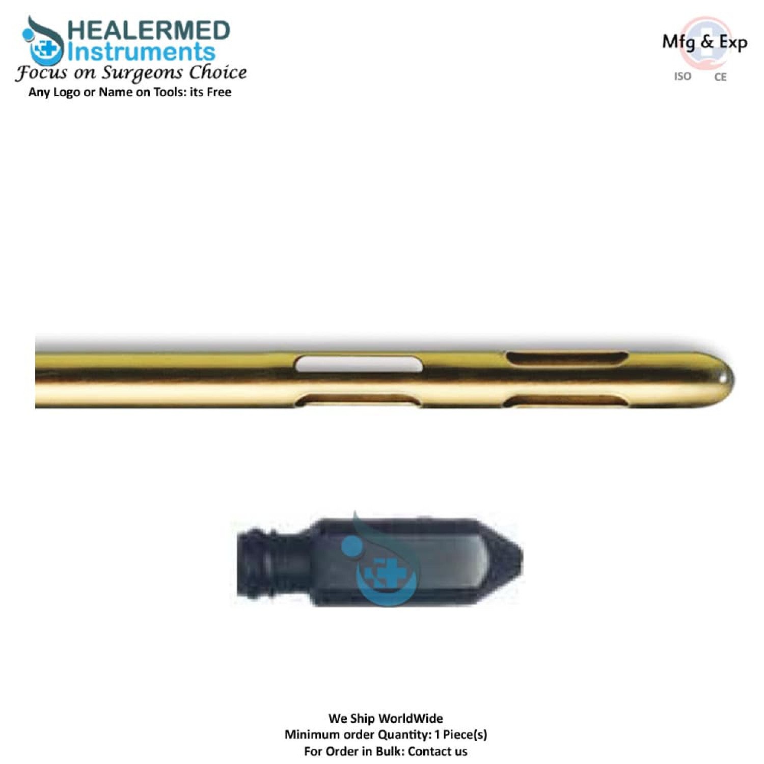 Double Mercedes Six Ports Liposuction Cannula Luer lock cannula