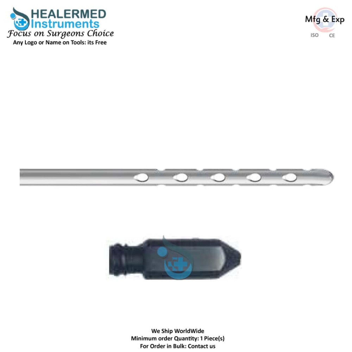 Multi Port Harvester Both End Bevel cannula Luer lock cannula Multi Port Harvester Both End Bevel cannula Luer lock cannula