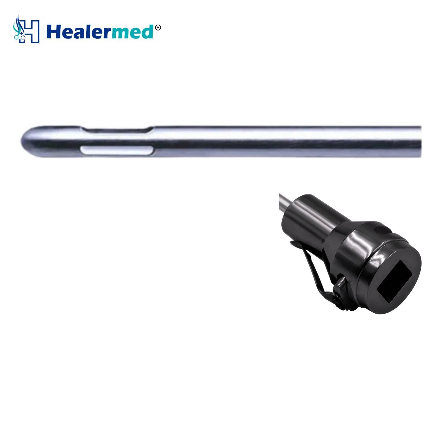 Mercedes Tip liposuction cannula with Vibrasat Quick Lock hub, German stainless steel