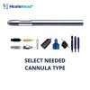 Mercedes tip liposuction cannula, three ports around the shaft, German stainless steel