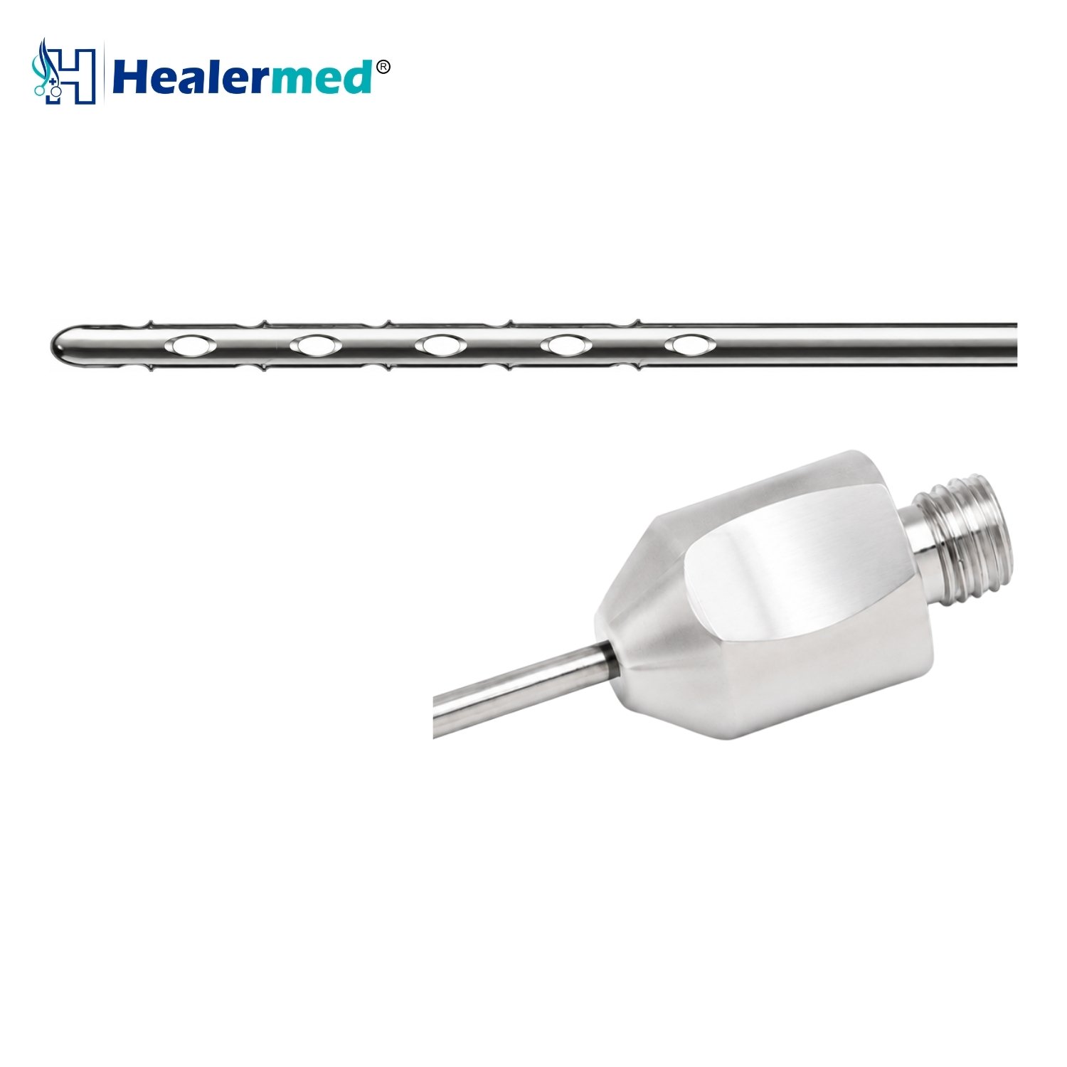 Multiport Speed Harvester Both End Sharp liposuction cannula with BeautiFill Laser Compatible hub, German stainless steel