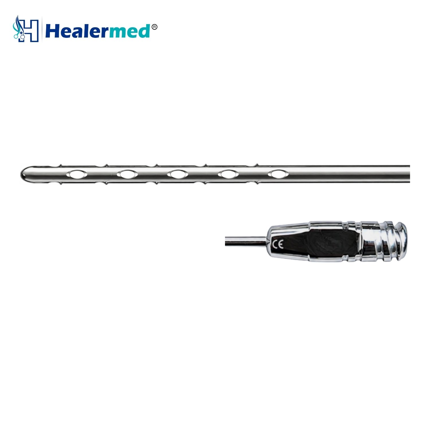 Multiport Speed Harvester Both End Sharp liposuction cannula with Stainless Steel Luer Lock hub, German stainless steel