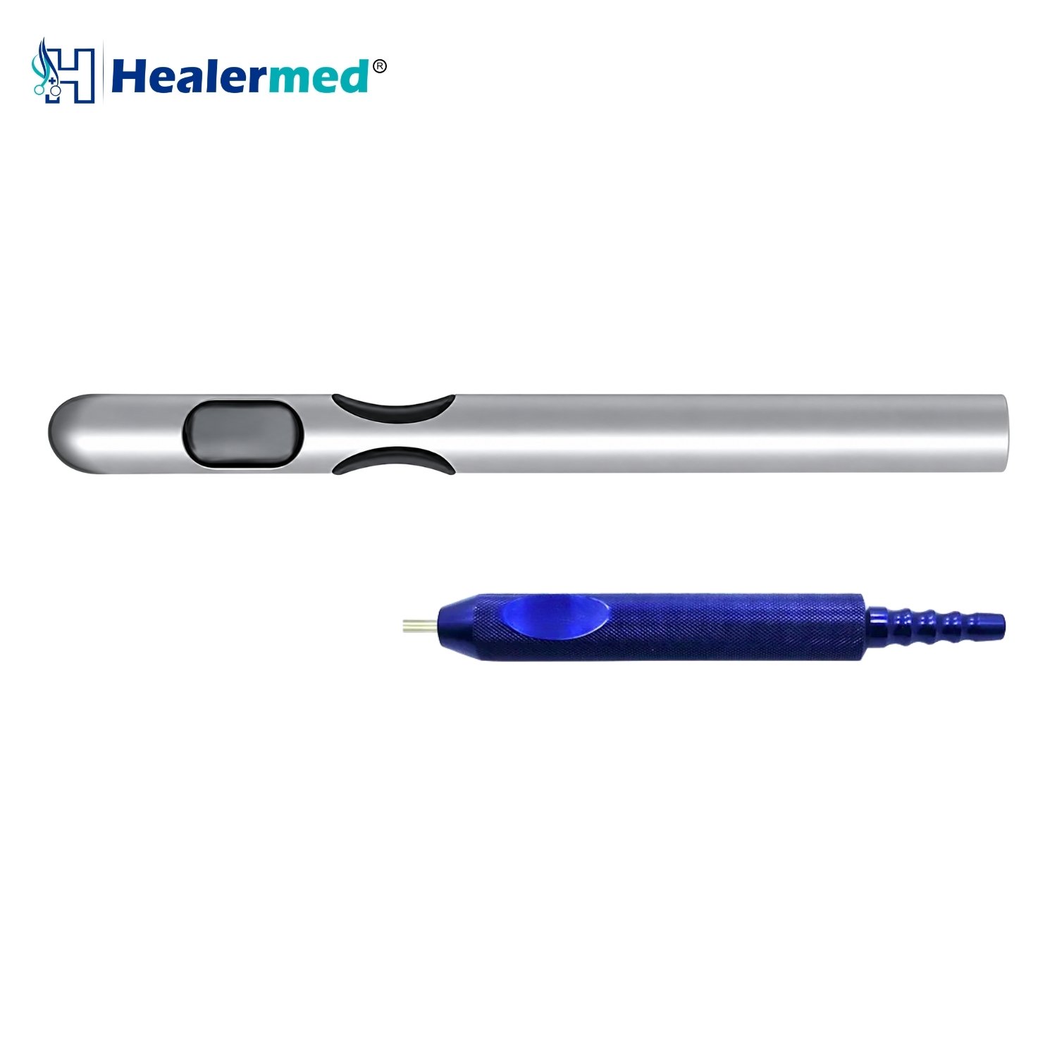 One Central Port Two Parallel Ports liposuction cannula with Fixed Power Handle hub, German stainless steel