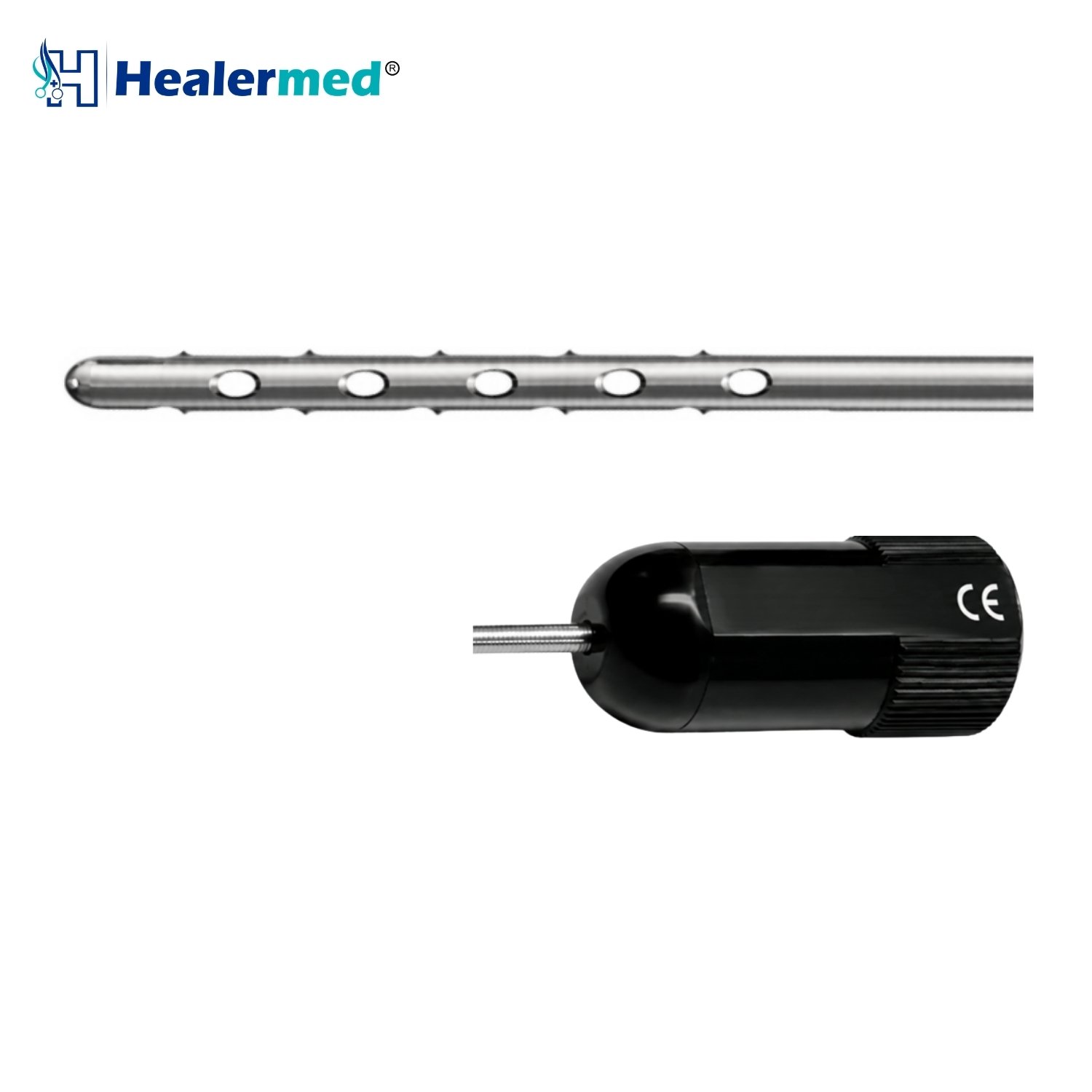 Multiport Speed Harvester One End Sharp liposuction cannula with Super Luer Lock hub, German stainless steel