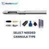 Pyramid hole liposuction cannula, German stainless steel, three hole pattern