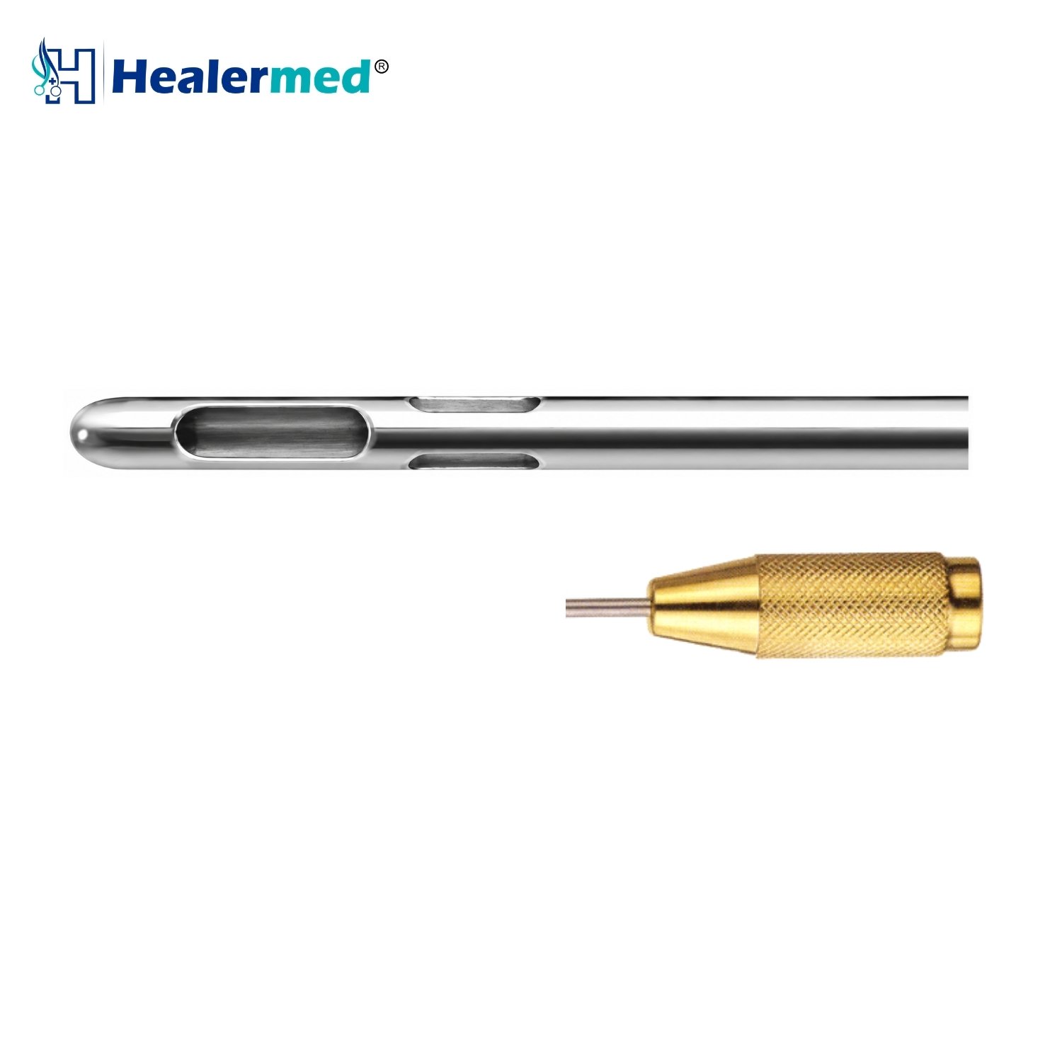 Threaded fitting pyramid hole liposuction cannula, German stainless steel