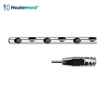 Six Oval Port Liposuction Cannula – Stainless Steel Luer Lock