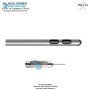 Bi Port Two Hole Liposuction Cannula stainless steel luer lock