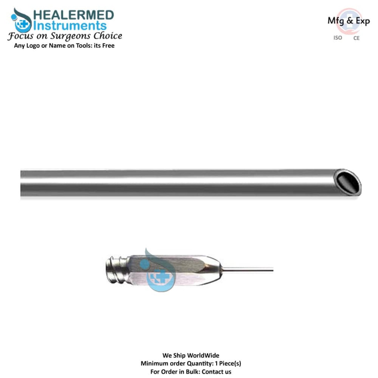 Blunt Extractor Injector Tip Cannula Micro Injectors stainless steel luer lock