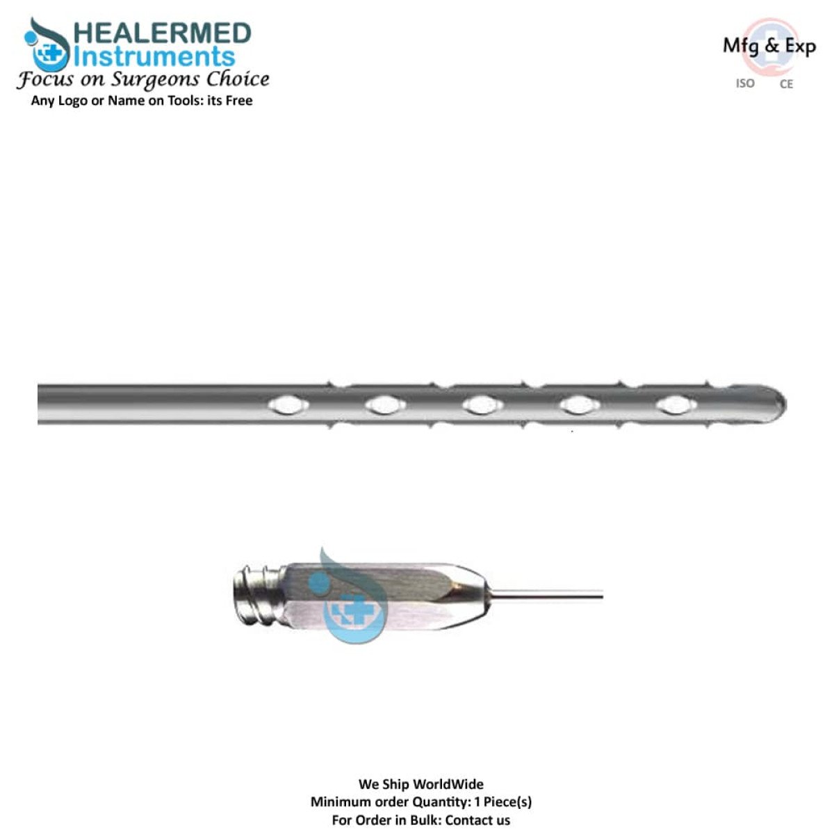 Multiport Speed Harvester Both End Sharp Harvester Cannula stainless steel luer lock