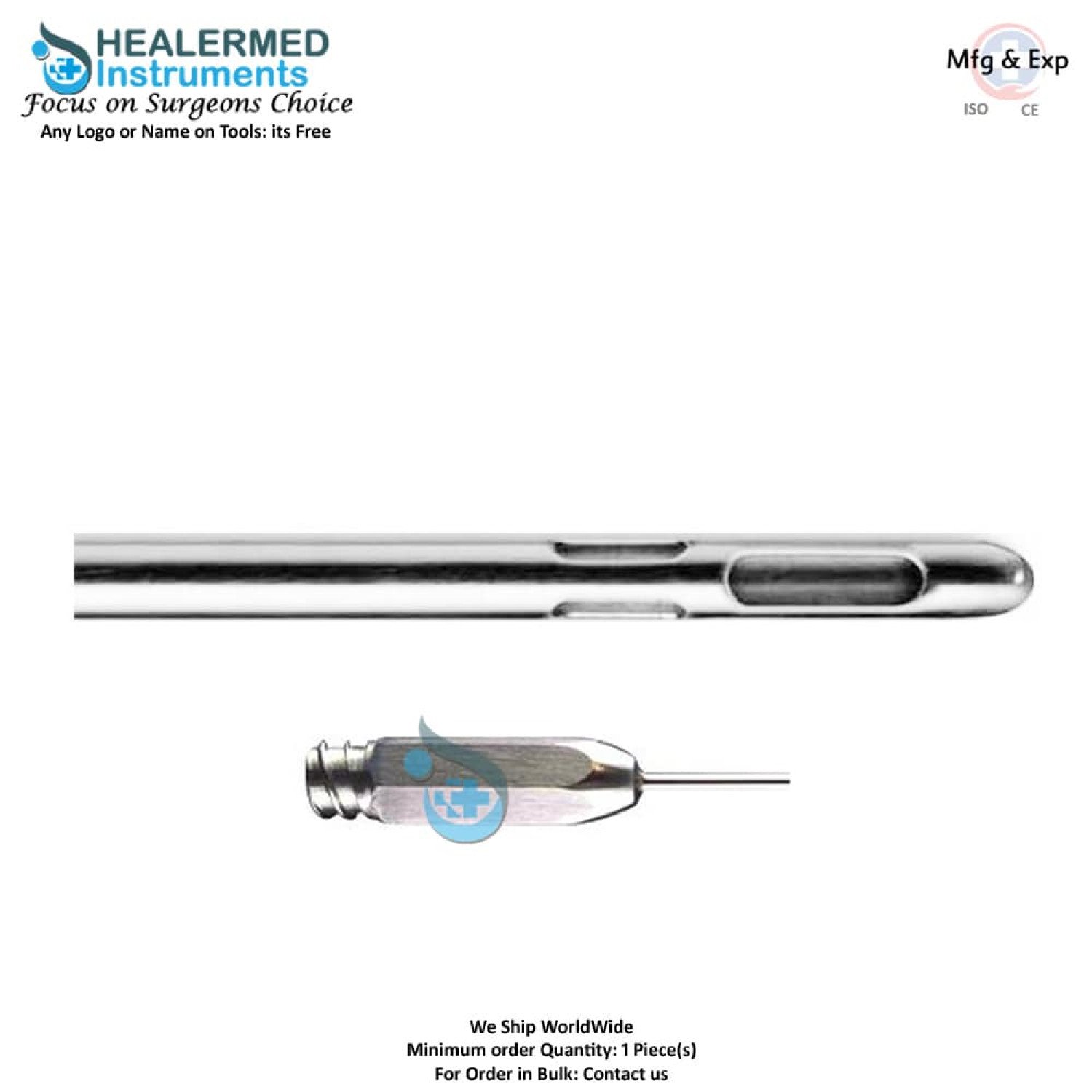 Pyramid Holes Liposuction Cannula stainless steel luer lock Pyramid Holes Liposuction Cannula stainless steel luer lock