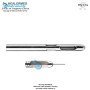 Pyramid Holes Liposuction Cannula stainless steel luer lock