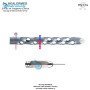 Rasp Becker Grater Round liposuction cannula stainless steel luer lock