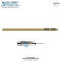 Two Hole Injector Cannula stainless steel luer lock