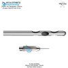 Two Parallel upper one central and two parallel lower holes cannula stainless steel luer lock