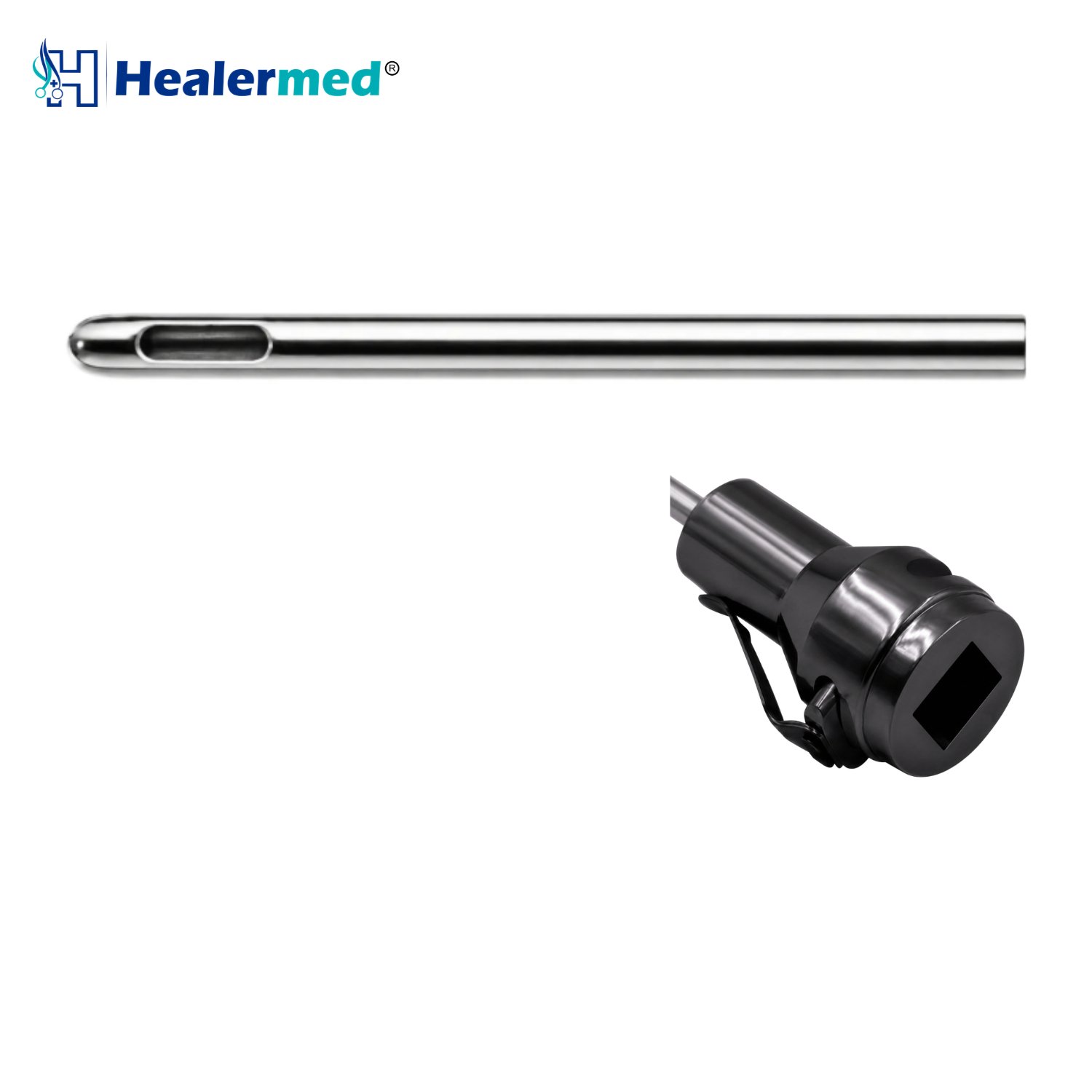 Standard Single Hole liposuction cannula with Vibrasat Quick Lock hub, German stainless steel
