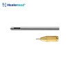 Threaded fitting single hole liposuction cannula, German stainless steel