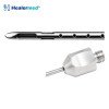 Stevens style liposuction cannula with long hole, Mercedes and 4 in-line round ports