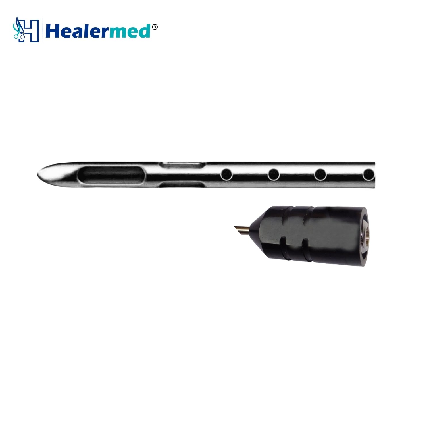 Super Luer Lock Stevens style liposuction cannula, German stainless steel