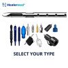 Stevens style liposuction cannula with long hole, Mercedes and 4 in-line round ports