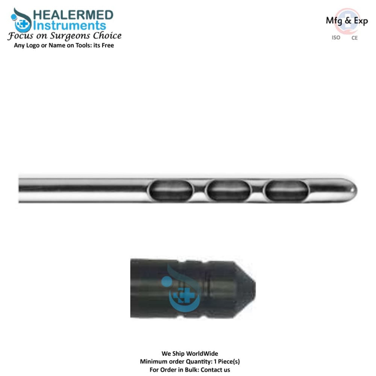 Three Hole Port Liposuction Cannula Super Luer lock