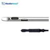 Tapered Tip Two Spiral Holes liposuction cannula with Black Power Handle hub, German stainless steel