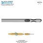 One Central Port and one Parallel Ports Liposuction cannula with threaded hub connector